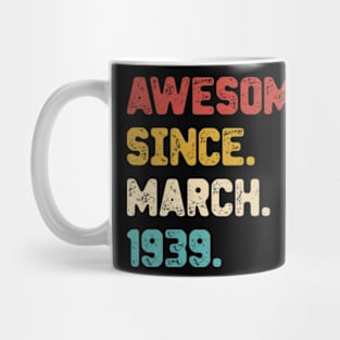 vintage march 1939 birthday retro Mug